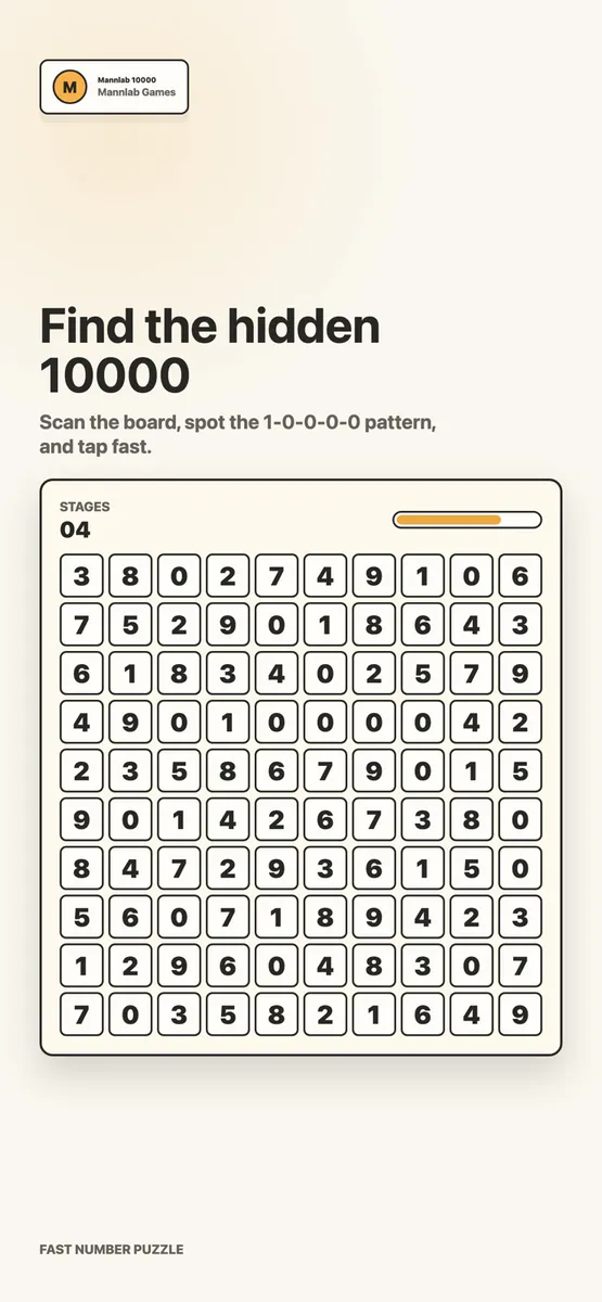 10000 by MannLab App Store 공개 화면 1