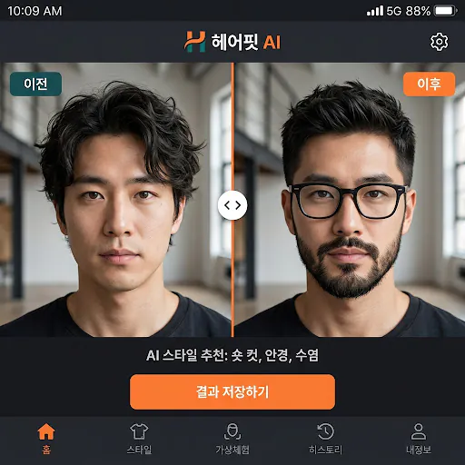 헤어핏 AI (HairFit AI) Google Play 공개 화면 3