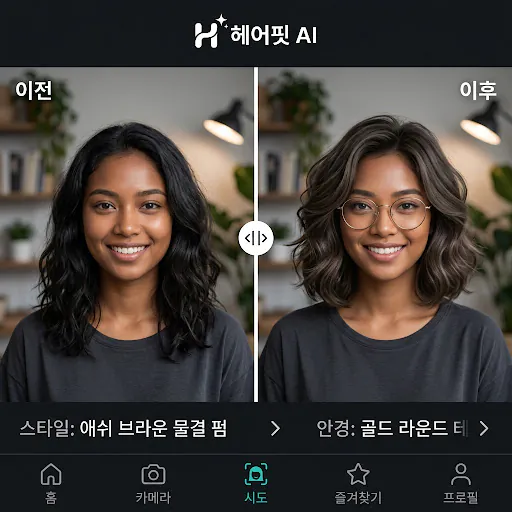 헤어핏 AI (HairFit AI) Google Play 공개 화면 4