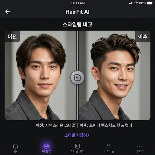 헤어핏 AI (HairFit AI) Google Play 공개 화면 5