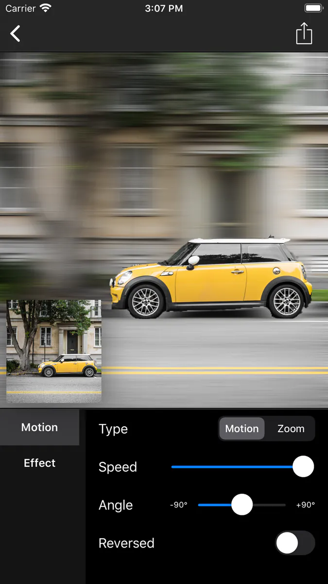 Motion Blur : 모션 블러 - 패닝 사진 App Store 공개 화면 1