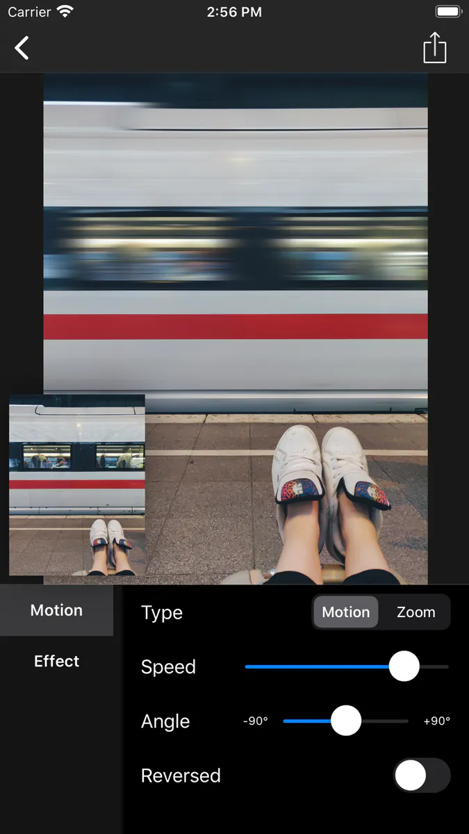 Motion Blur : 모션 블러 - 패닝 사진 App Store 공개 화면 3