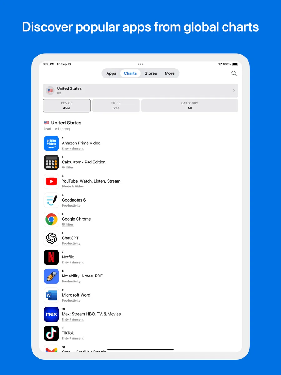 Appboard: 앱 순위, 트렌드, 북마크 App Store 공개 화면 5