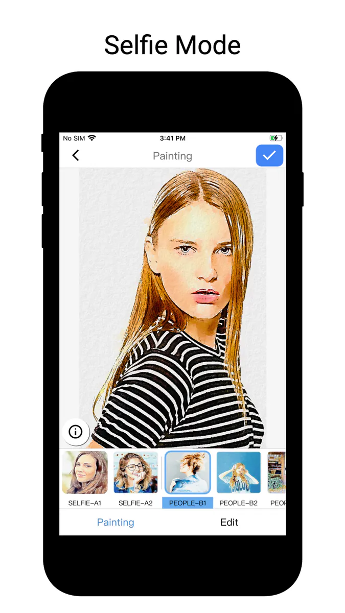 Qnipaint: 수채화 효과 및 필터 App Store 공개 화면 1