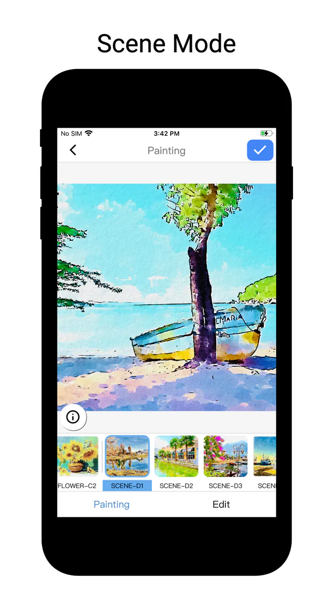 Qnipaint: 수채화 효과 및 필터 App Store 공개 화면 2