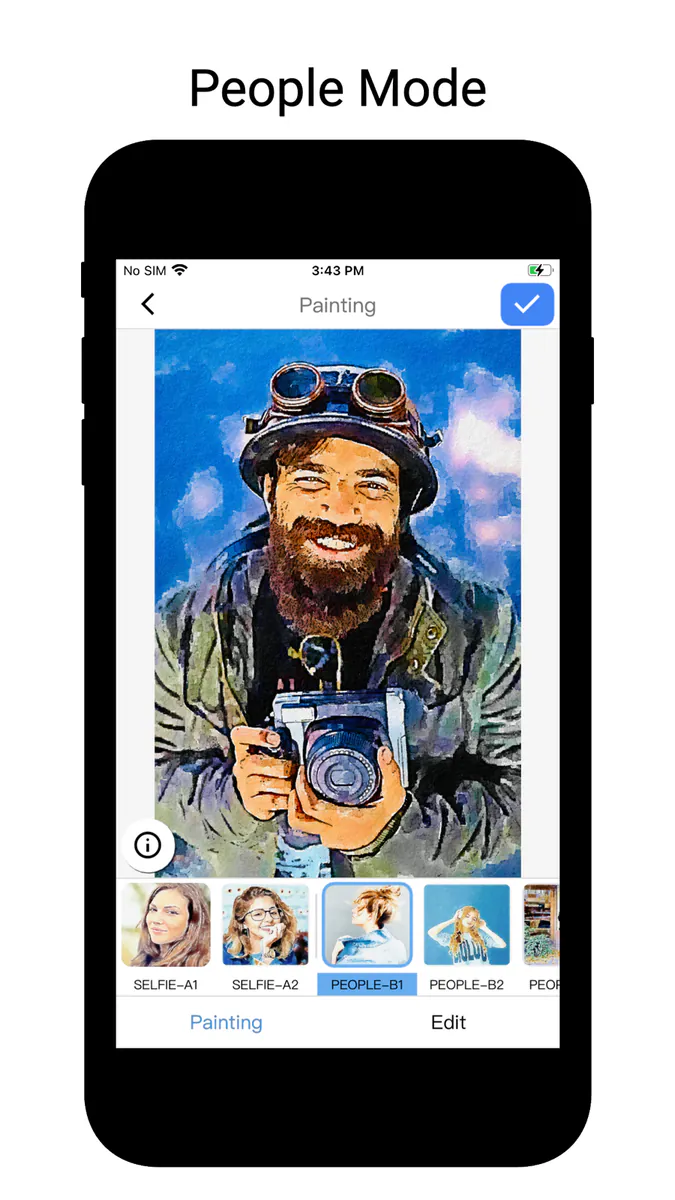 Qnipaint: 수채화 효과 및 필터 App Store 공개 화면 3