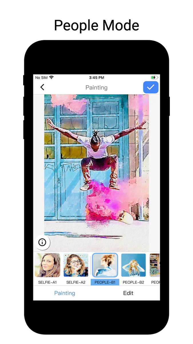 Qnipaint: 수채화 효과 및 필터 App Store 공개 화면 5