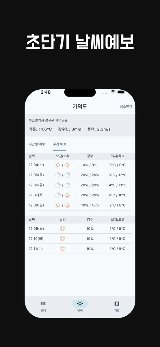 물때와 바다날씨 – 실시간 바다 CCTV App Store 공개 화면 5