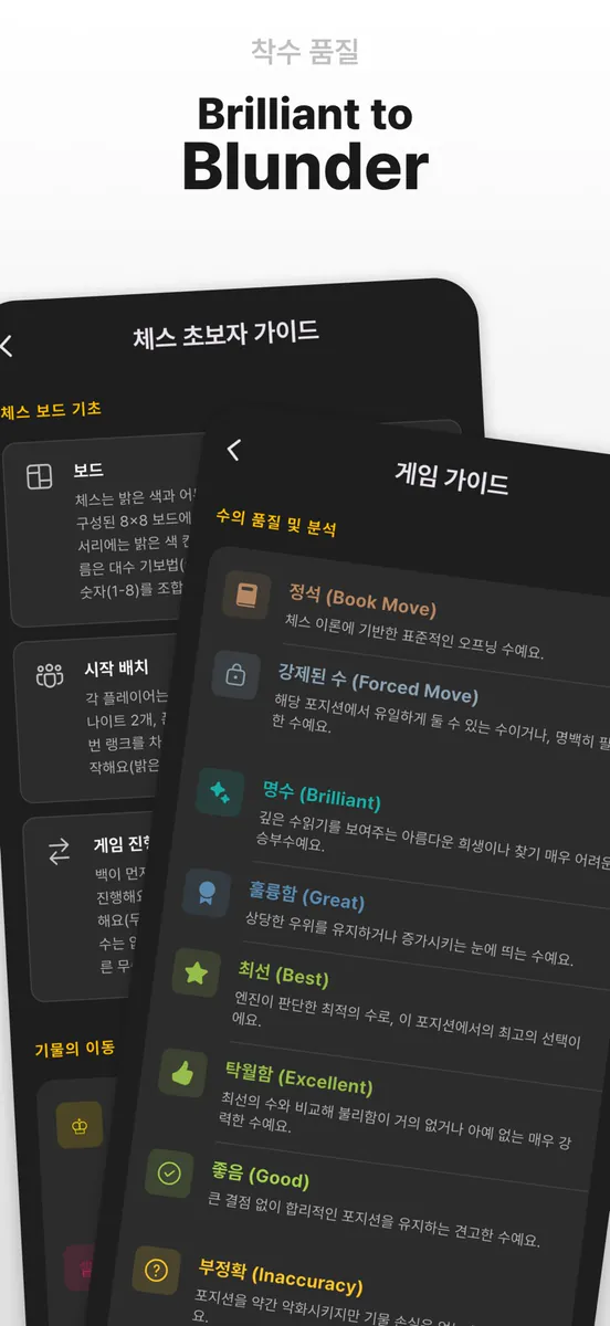 Lina Chess: 오프라인 AI 분석과 퍼즐(퀴즈) App Store 공개 화면 3
