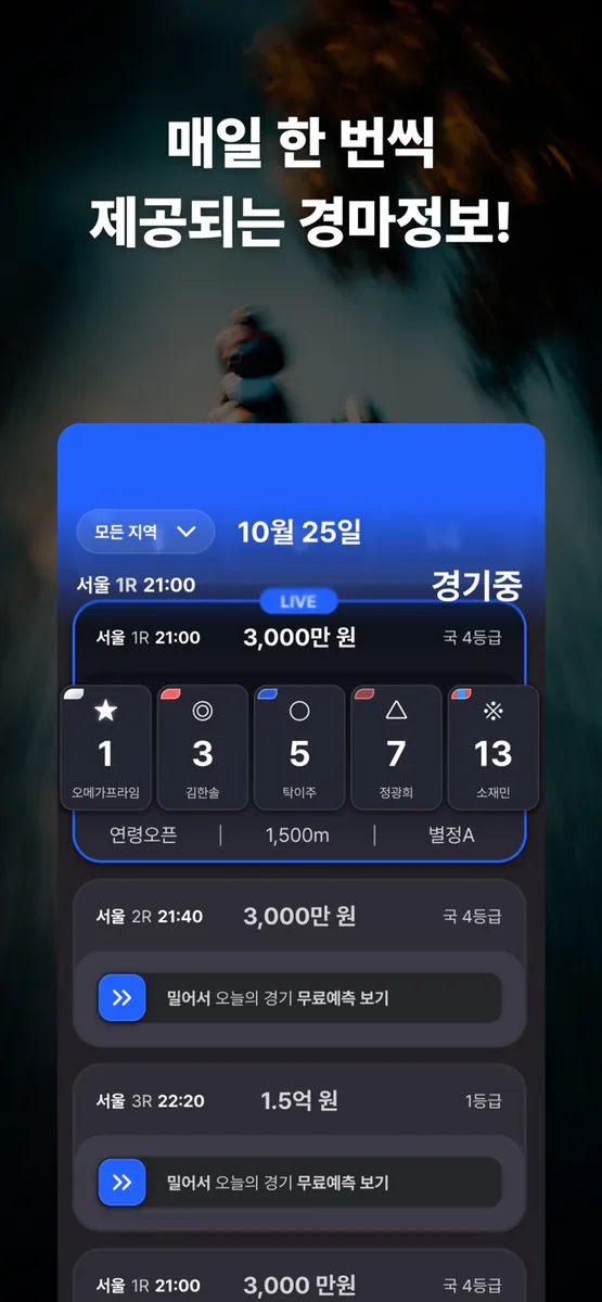 한국경마데이터 App Store 공개 화면 2