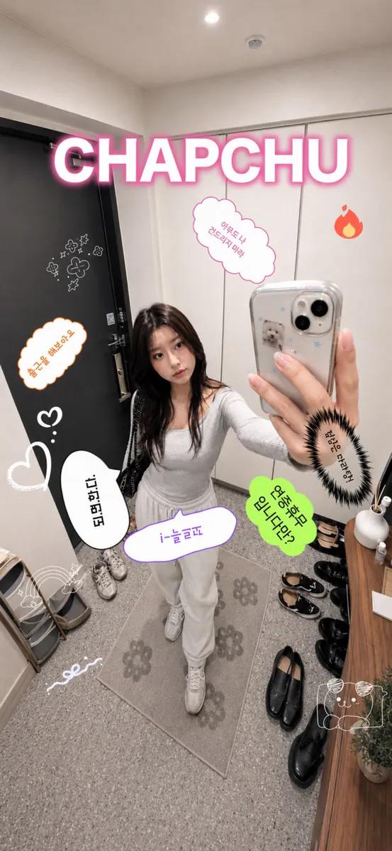 챱츄 - 인스타 스토리에 붙이는 감성 스티커 App Store 공개 화면 1