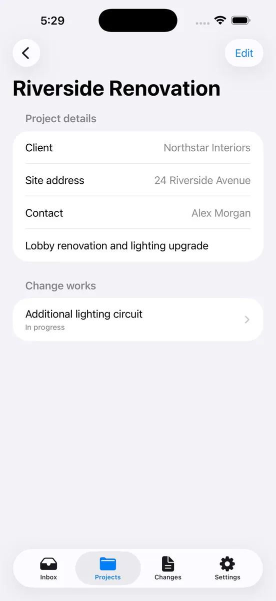 추가 작업 기록 App Store 공개 화면 4