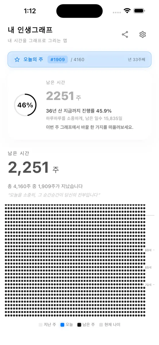 내 인생그래프 App Store 공개 화면 3