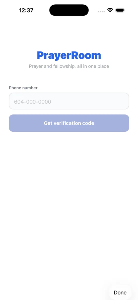 기도제목 App Store 공개 화면 1