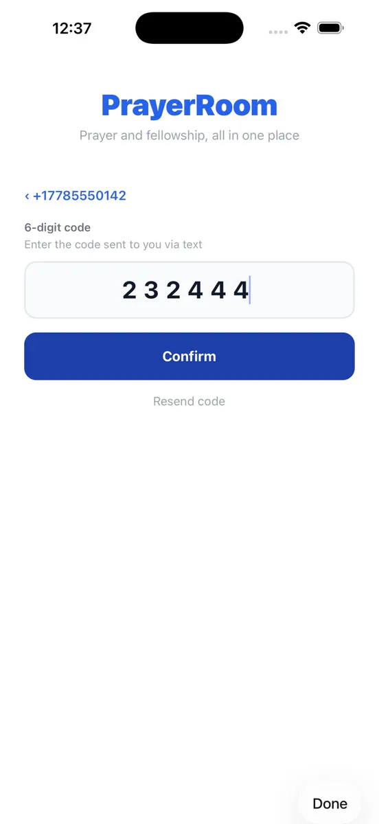 기도제목 App Store 공개 화면 2