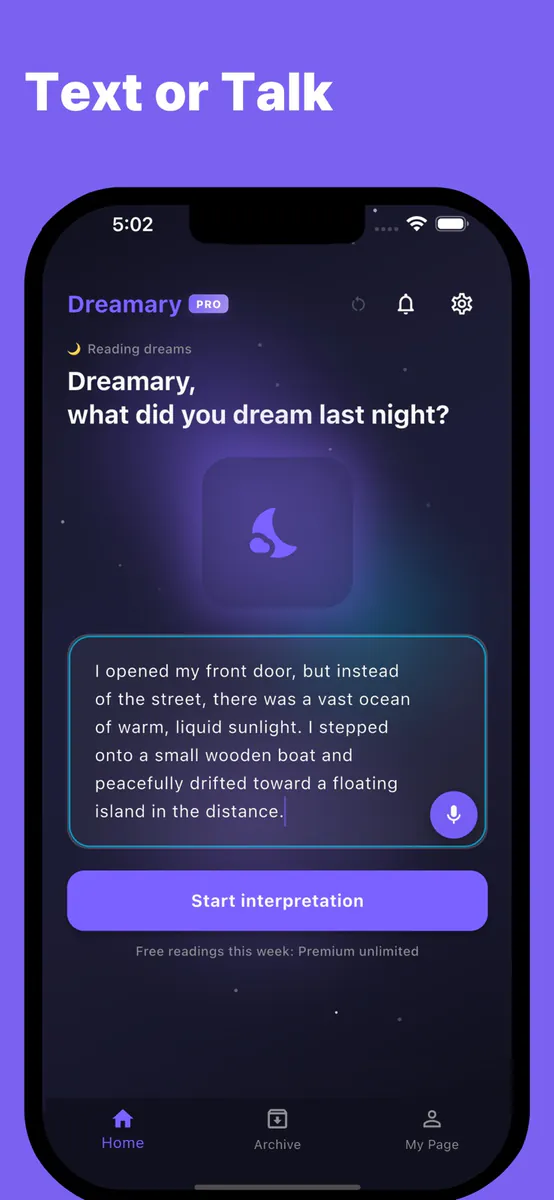 Dreamary: AI 꿈해몽, 다이어리 App Store 공개 화면 2