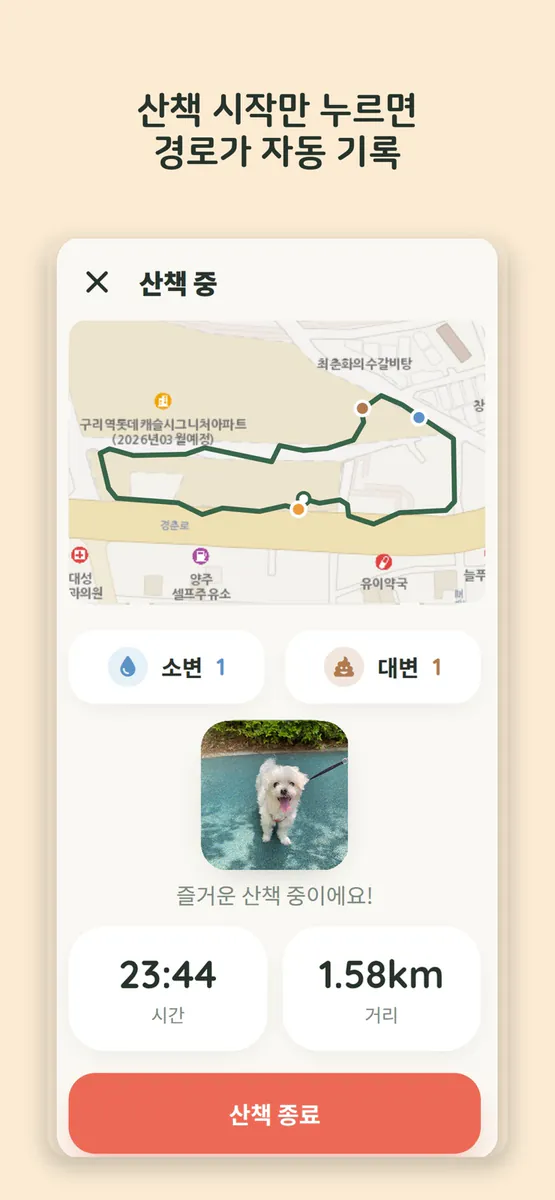 멍데이 - AI 반려견 통합 케어 App Store 공개 화면 2
