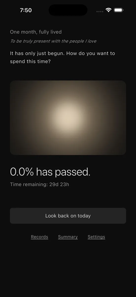 Time Fades – 사라지는 시간들 App Store 공개 화면 1