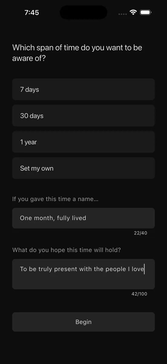 Time Fades – 사라지는 시간들 App Store 공개 화면 3