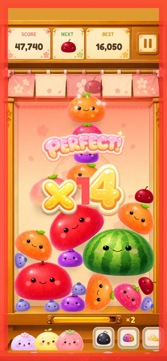 모찌드랍: 말랑말랑 합치기 App Store 공개 화면 2