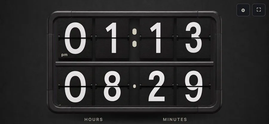 Czar Clock: 플립시계 스플릿플랩 App Store 공개 화면 1
