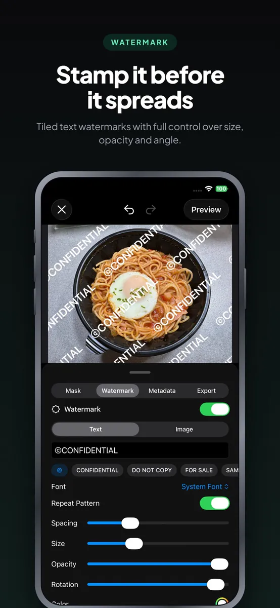 Lumask - 사진 프라이버시 App Store 공개 화면 4