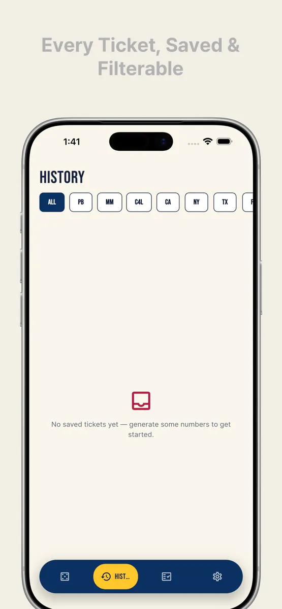 Bog: Lottery Number Generator App Store 공개 화면 3