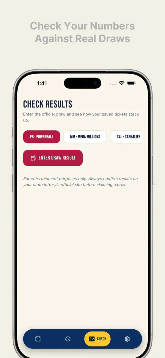 Bog: Lottery Number Generator App Store 공개 화면 4