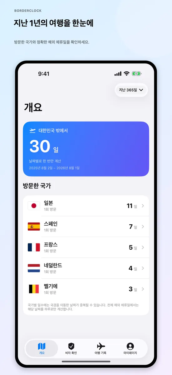 BorderClock App Store 공개 화면 1