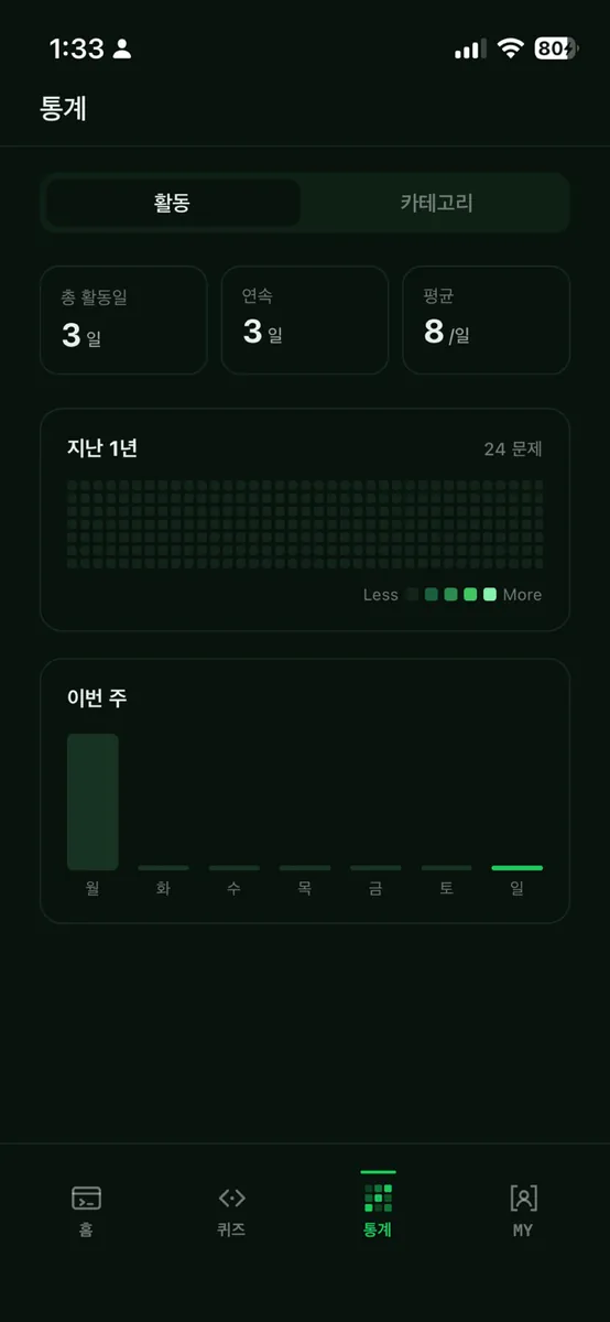 DDQ - Developer Daily Quiz App Store 공개 화면 4