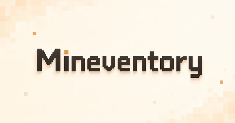 Mineventory 공식 홈페이지 대표 이미지
